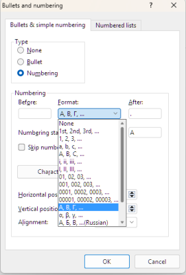 Cyrillic letters in TextMaker 2024.png